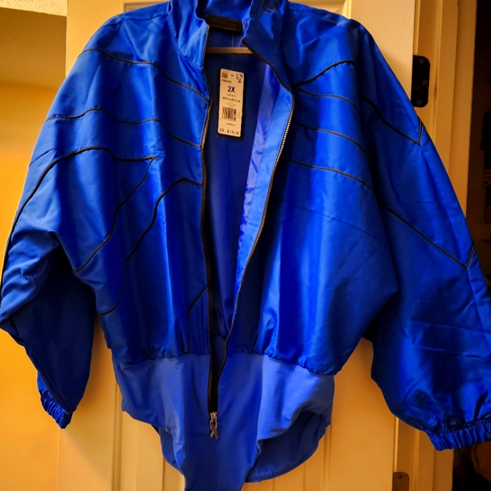 Cardi B Blue Leotard Jacket